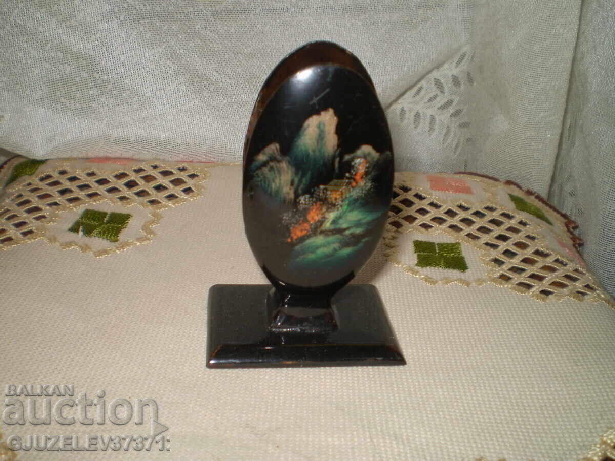 Βίντατζ μαύρο, λακαρισμένο, ψηλό βάθρο για σπίρτα - 7 Βίντατζ μαύρο, λακαρισμένο, ψηλό βάθρο για σπίρτα - 7