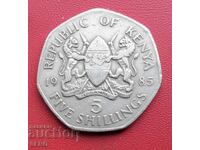 Kenya-5 shillings 1985