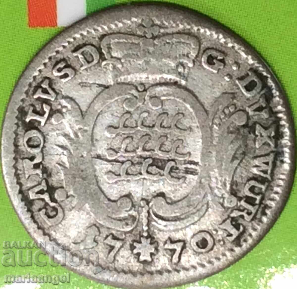 1/48 thaler 1770 Γερμανία Württemberg billon - σπάνιο 1/48 thaler 1770 Γερμανία Württemberg billon - σπάνιο