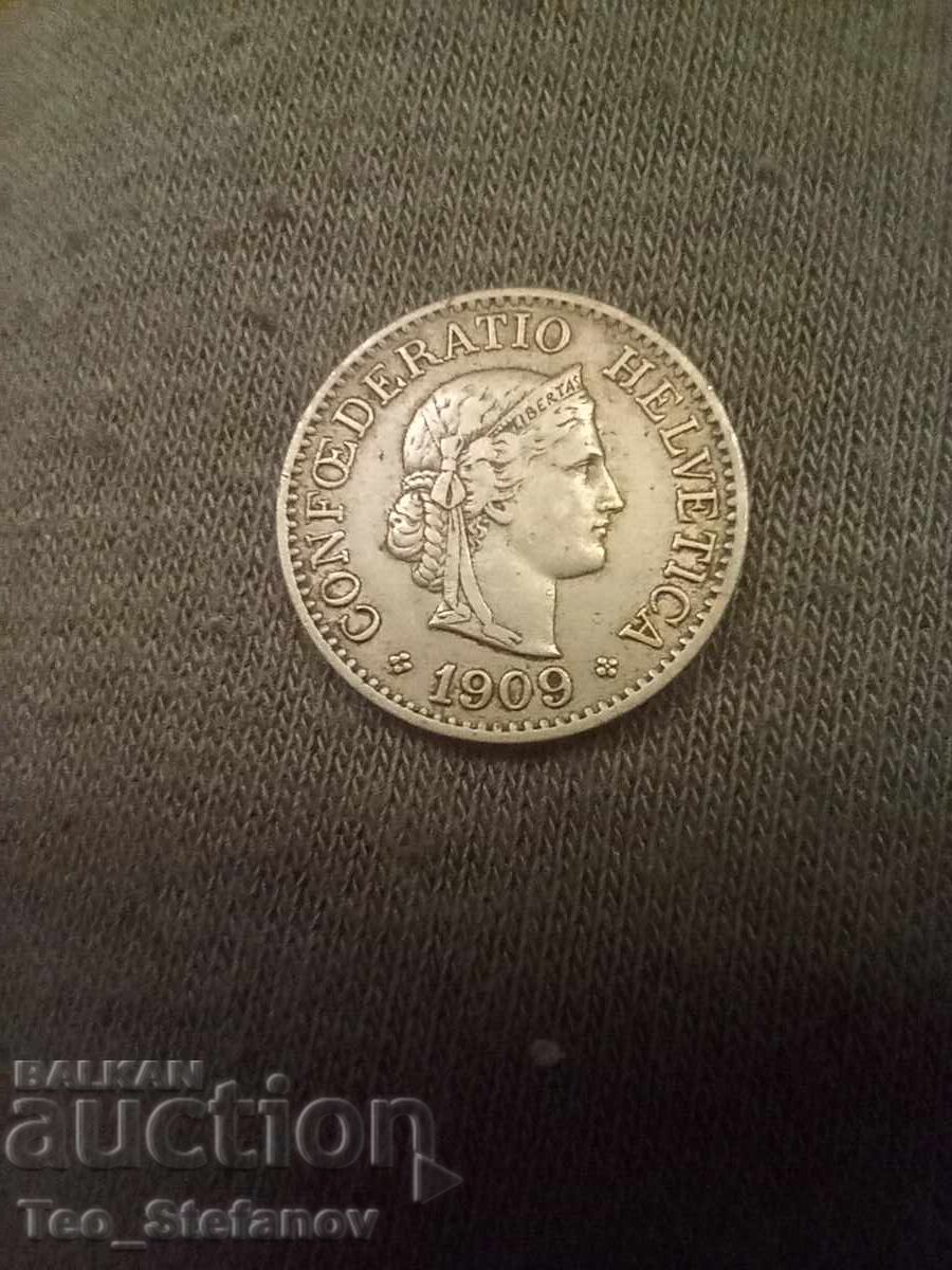 10 рапен 1909 Швейцария с цена 12.00 лв. | € 6.14 10 рапен 1909 Швейцария с цена 12.00 лв. | € 6.14