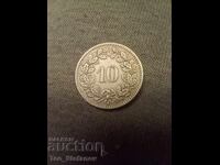 10 Rappen 1909 Switzerland