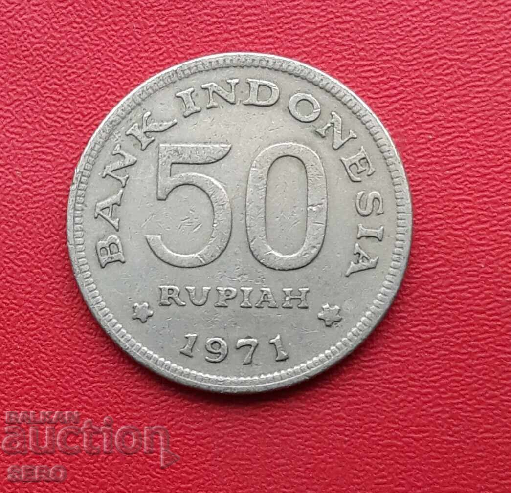 Indonesia-50 rupees 1971 with price 0.51 BGN | € 0.26 Indonesia-50 rupees 1971 with price 0.51 BGN | € 0.26