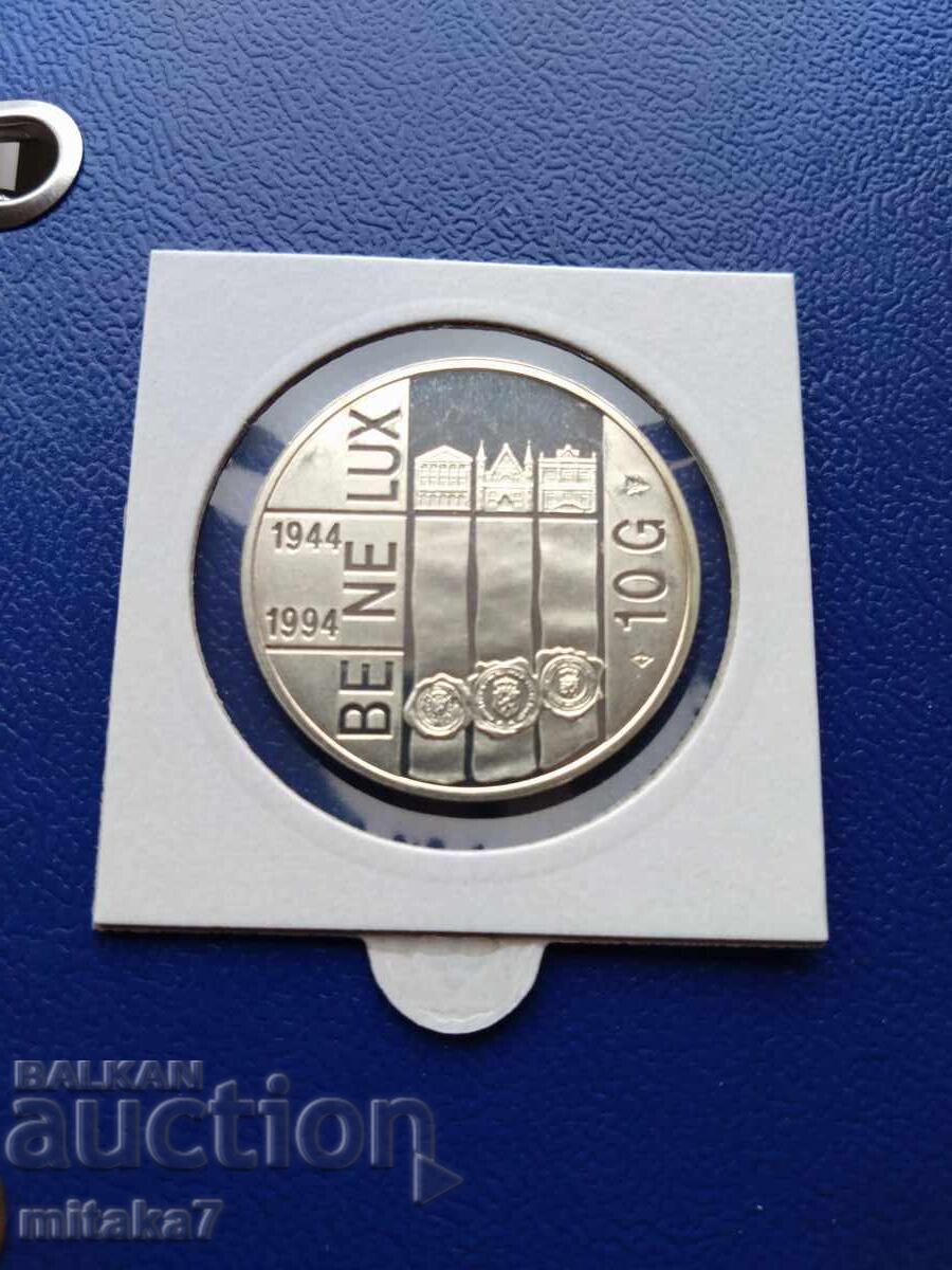 10 γκουλντ 1994, Ολλανδία με τιμή 66.00 BGN | € 33.75