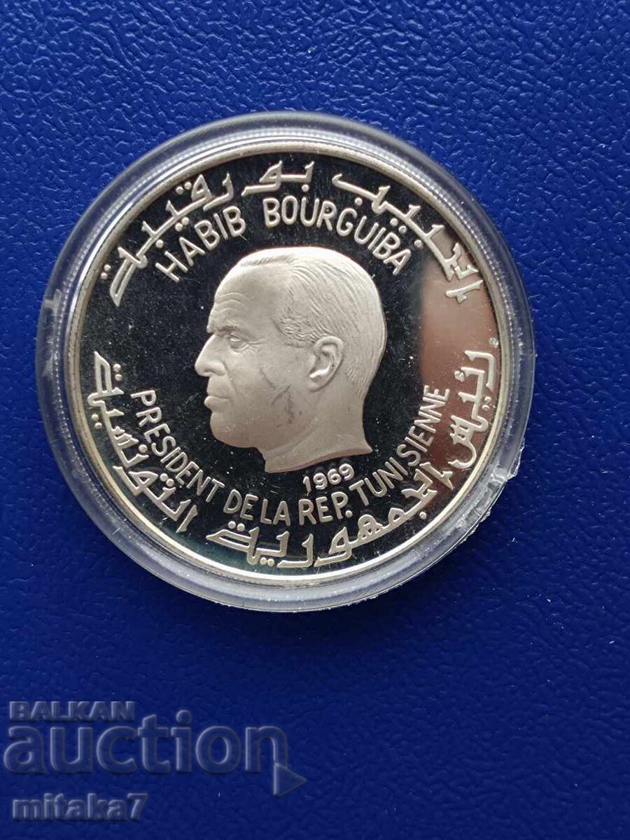 Auction 1 Dinar 1969, Tunisia Auction 1 Dinar 1969, Tunisia
