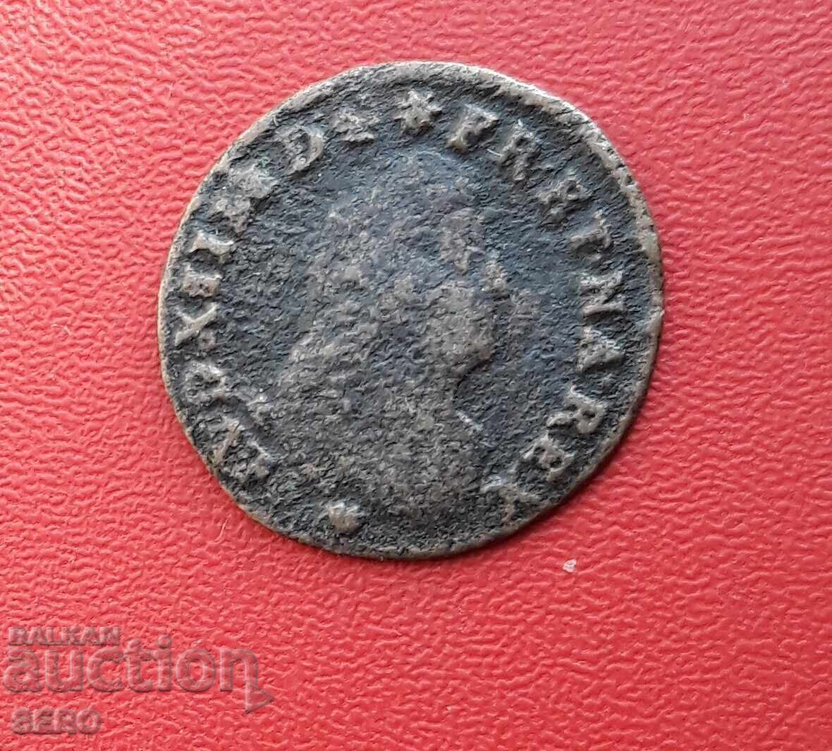 France-Louis XIV-2 denier 1708-Strasbourg-rare with price 26.01 BGN | € 13.30 France-Louis XIV-2 denier 1708-Strasbourg-rare with price 26.01 BGN | € 13.30