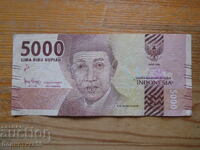 5000 рупии 2016 г - Индонезия ( VF )