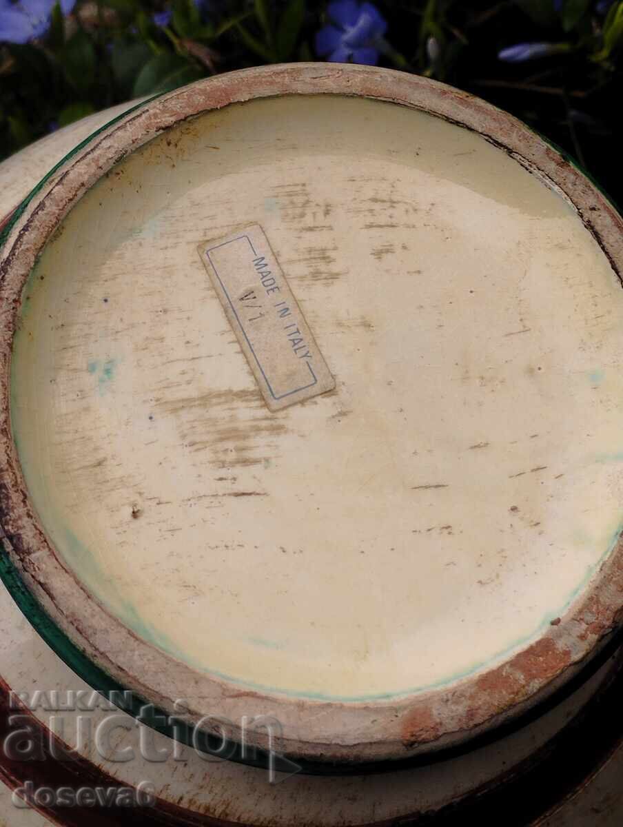 Strofa/vază italiană din teracotă majolică pictată manual - 7 Strofa/vază italiană din teracotă majolică pictată manual - 7