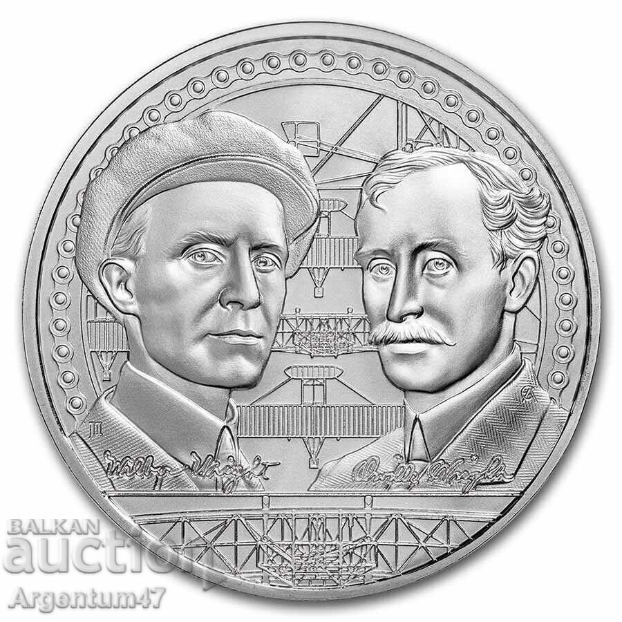 ARGINT 1 OZ 2022 NIUE - FRAȚII WRIGHT