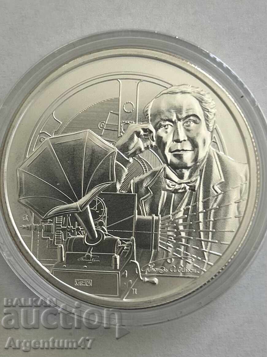 Аукцион СРЕБРО 1 OZ 2023 НИУЕ - ТОМАС ЕДИСОН