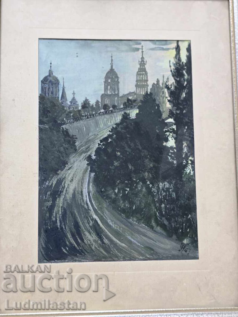 Δημοπρασία Β.Ζ.Τ. Παλιός πίνακας, ασαφής υπογραφή Δημοπρασία Β.Ζ.Τ. Παλιός πίνακας, ασαφής υπογραφή