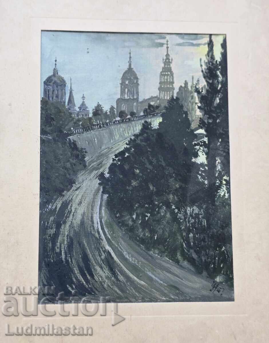 Β.Ζ.Τ. Παλιός πίνακας, ασαφής υπογραφή Β.Ζ.Τ. Παλιός πίνακας, ασαφής υπογραφή