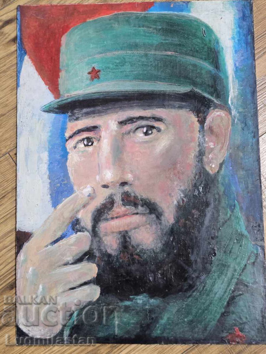 Δημοπρασία Ελαιογραφία πορτρέτο του Φιντέλ Κάστρο