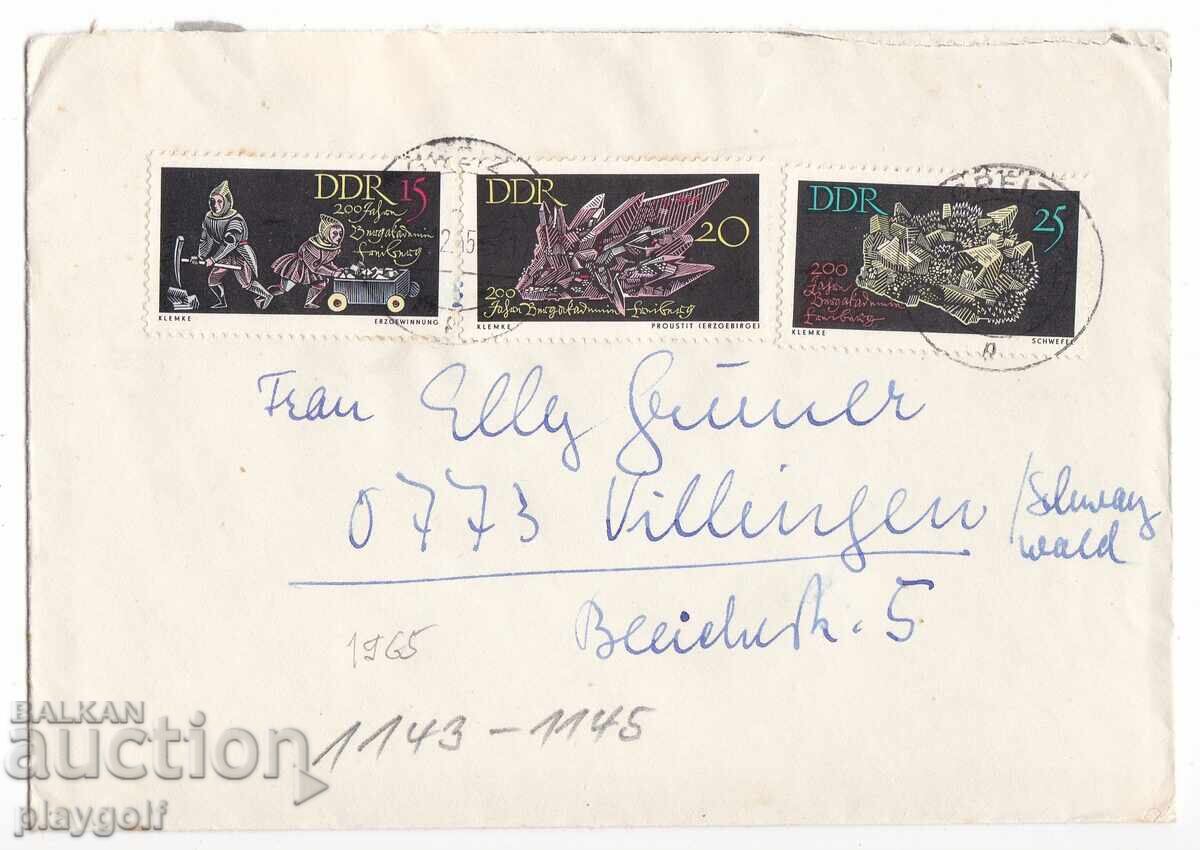 Plic de colecție DDR 1143 - 1145 din 1965 de Dr.L. Reinicke