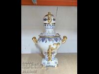 B.Z.C. Russian Gzhel Porcelain Samovar