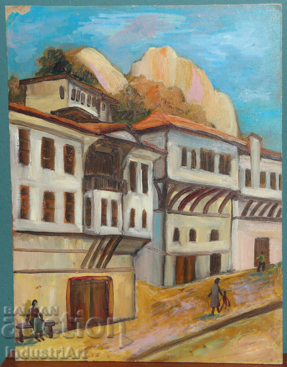 Peisaj rustic, pictură în ulei cu preț 190.00 BGN | € 97.15 Peisaj rustic, pictură în ulei cu preț 190.00 BGN | € 97.15