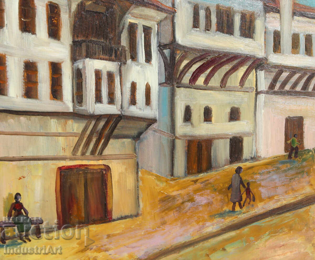 Peisaj rustic, pictură în ulei - 6 Peisaj rustic, pictură în ulei - 6