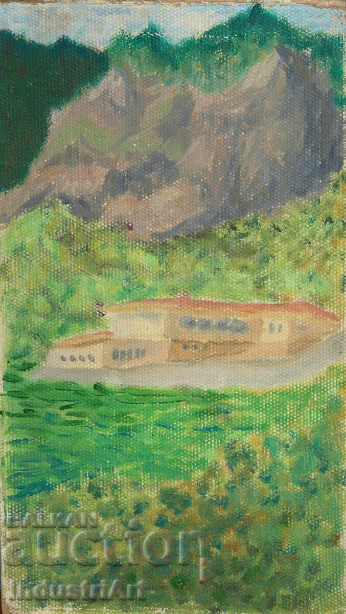 First half of the 20th century oil painting landscape