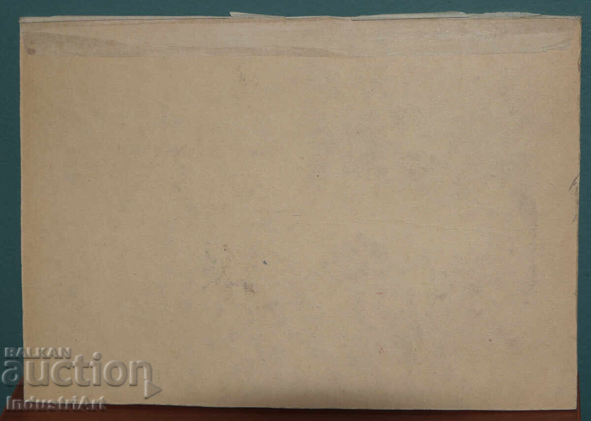 Πίνακας γκουάς αγροτικός σταθμός τοπίο - 6 Πίνακας γκουάς αγροτικός σταθμός τοπίο - 6