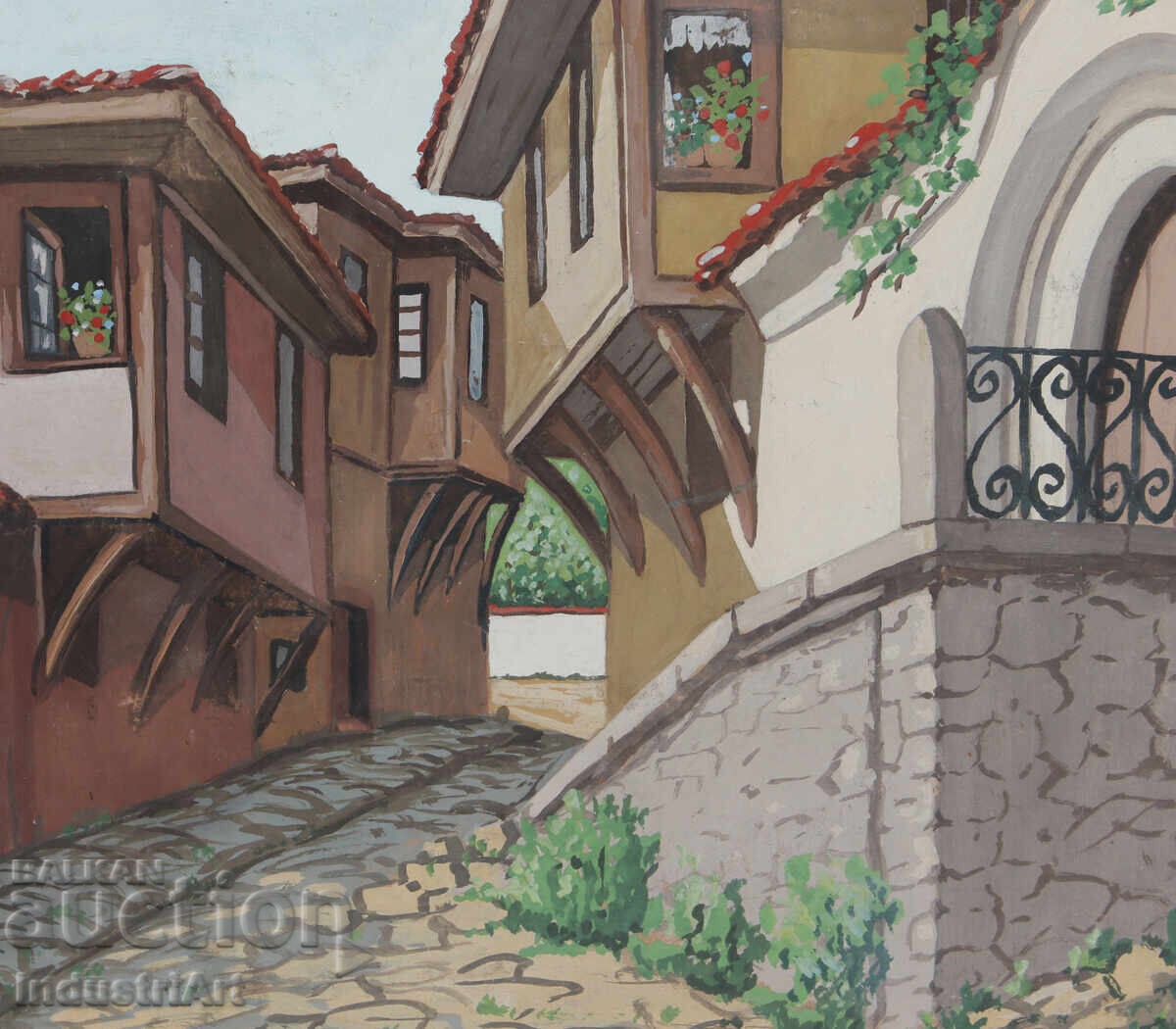 Prima jumătate a secolului XX tablou peisaj urban - 5 Prima jumătate a secolului XX tablou peisaj urban - 5