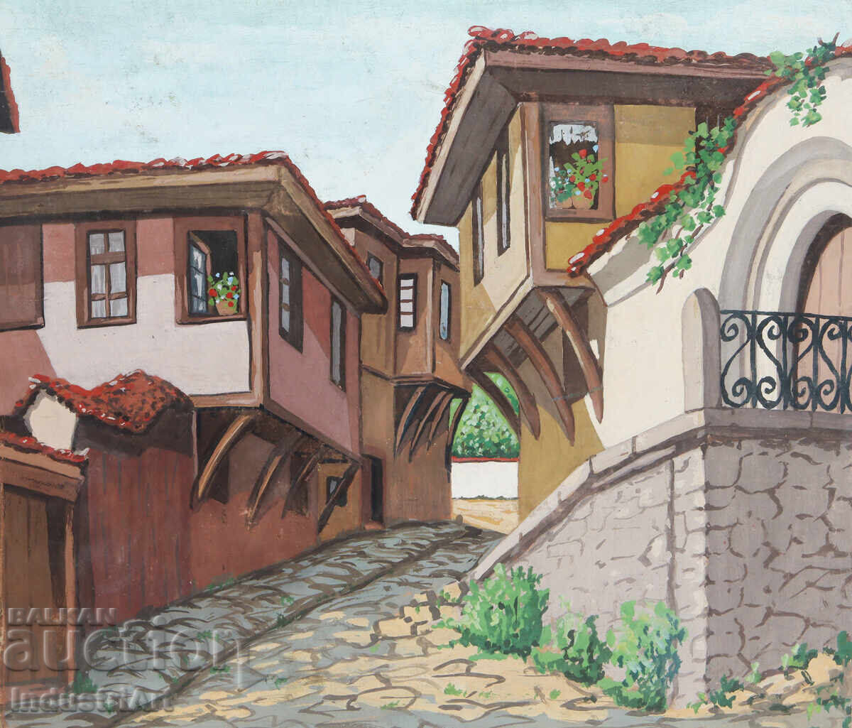 Prima jumătate a secolului XX tablou peisaj urban Prima jumătate a secolului XX tablou peisaj urban