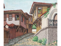 Prima jumătate a secolului XX tablou peisaj urban