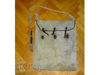 Geantă de tornistră militară foarte veche, din Primul Război Mondial, Al Doilea Război Mondial