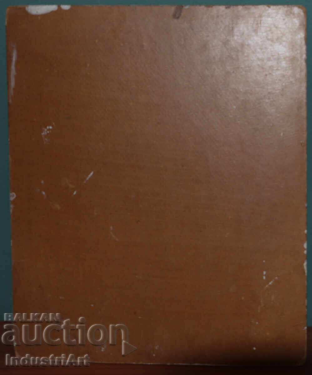 Μέσα του 20ου αιώνα ελαιογραφία αστικό τοπίο - 6