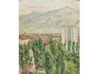 Pictură în ulei, peisaj urban, secolul XX, mijloc