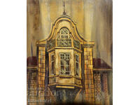 Pictură în ulei, peisaj urban, secolul XX, mijloc