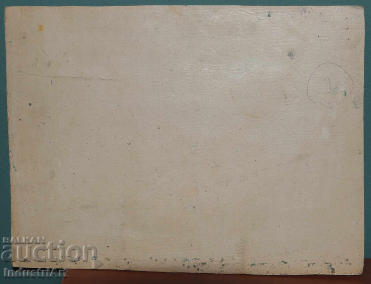 Old oil painting, pastoral landscape - 7