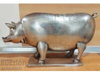 Old metal figure, pig
