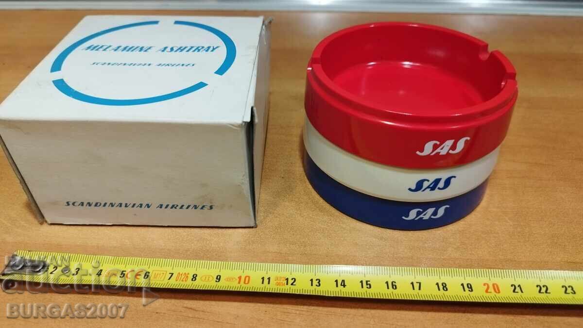 Lot of ashtrays, melamine, Scandinavian Airlines with price 70.00 BGN | € 35.79 Lot of ashtrays, melamine, Scandinavian Airlines with price 70.00 BGN | € 35.79