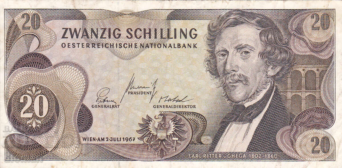 dioman - AUSTRIA - 20 ȘILINGI - 1967g