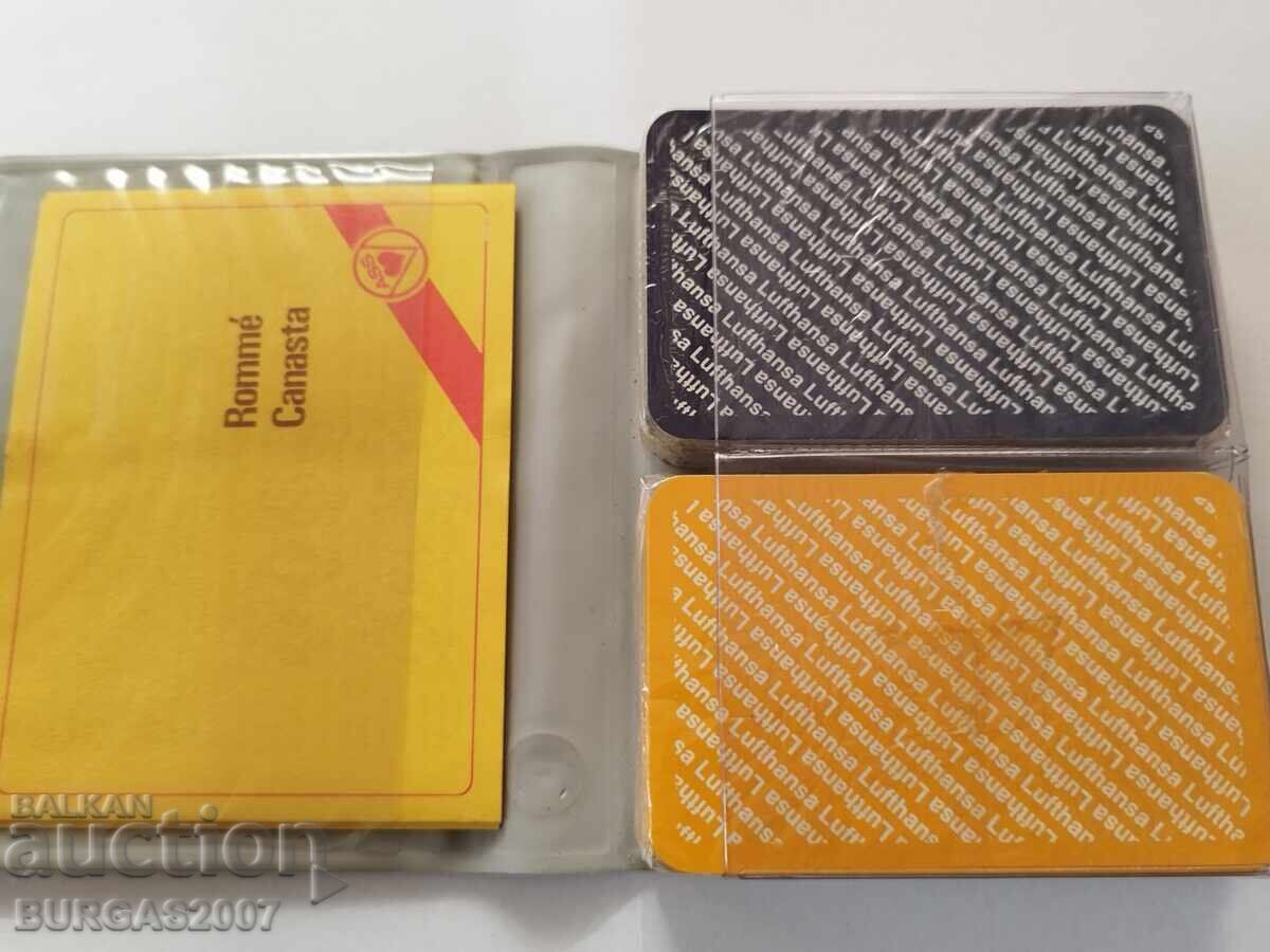 Παλιά διαφημιστικά χαρτιά για παιχνίδι, LUFTHANSA (Γερμανία)