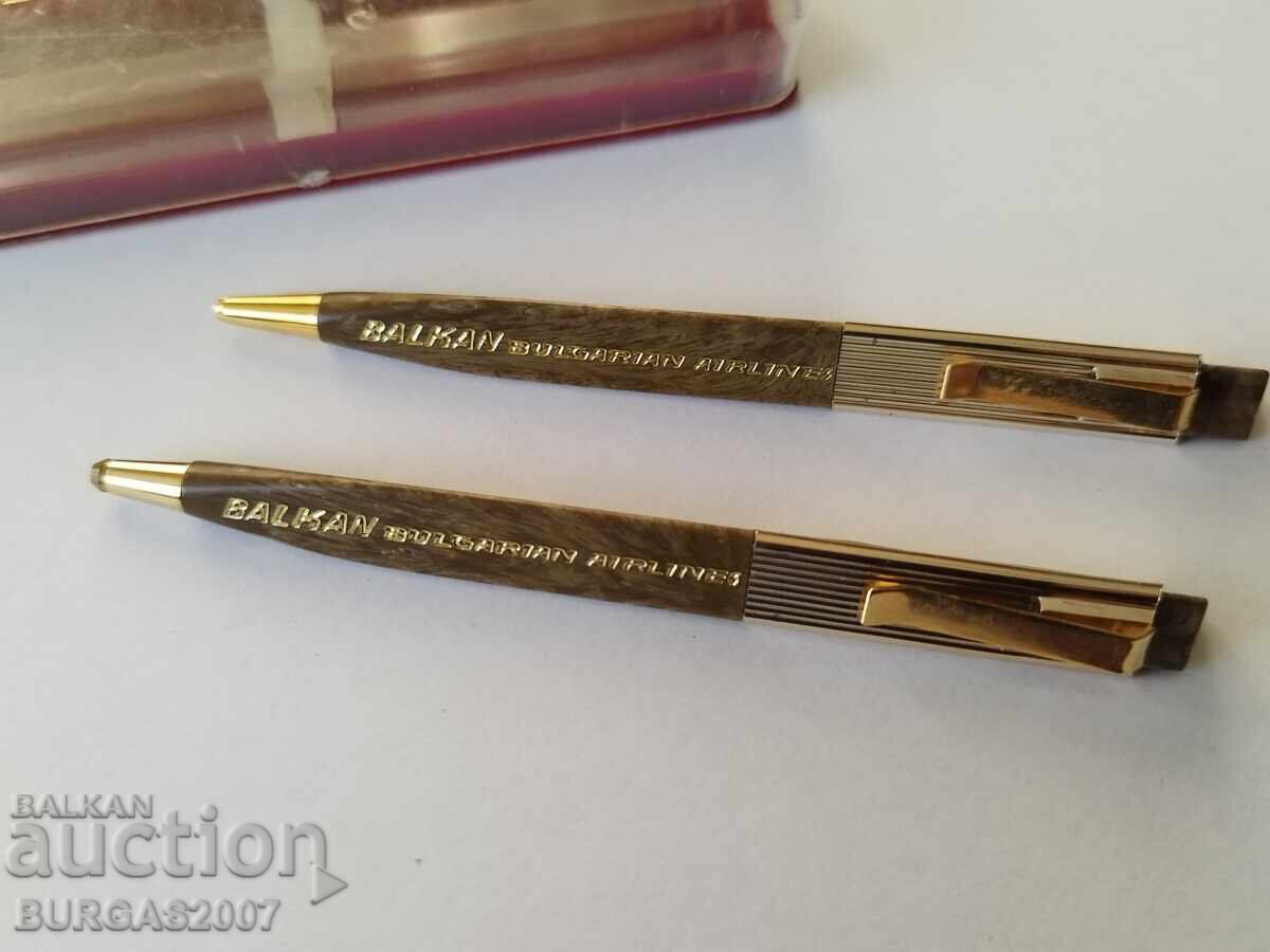 Auction  Old BGA Balkan ballpoint pen, social. NRB - 2 pcs