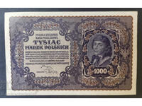 Poland 1000 Mark 1919 Pick 29 Ref 8416