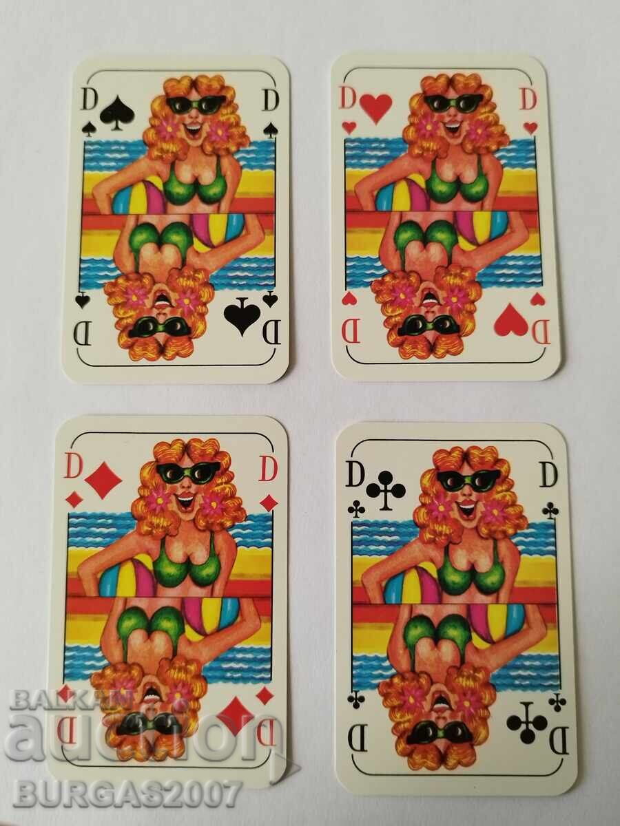Old advertising playing cards, NECKERMANN +REISEN - 5 Old advertising playing cards, NECKERMANN +REISEN - 5