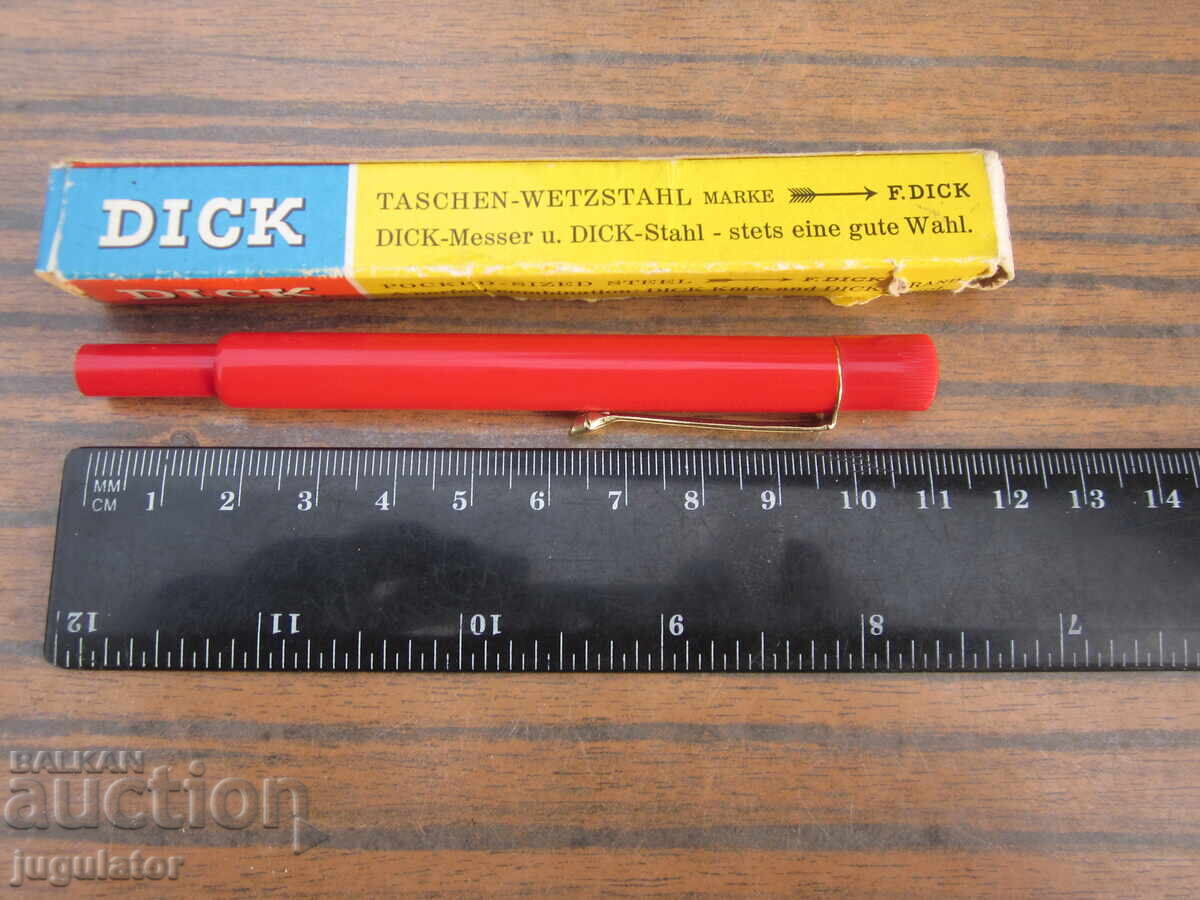 F DICK Antique German Pocket Knife Sharpener - 7