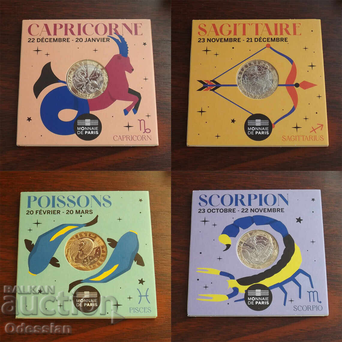France • ZODIAC SIGNS • 12 coins of 5 euros • 2025 with price 315.00 BGN | € 161.06 France • ZODIAC SIGNS • 12 coins of 5 euros • 2025 with price 315.00 BGN | € 161.06