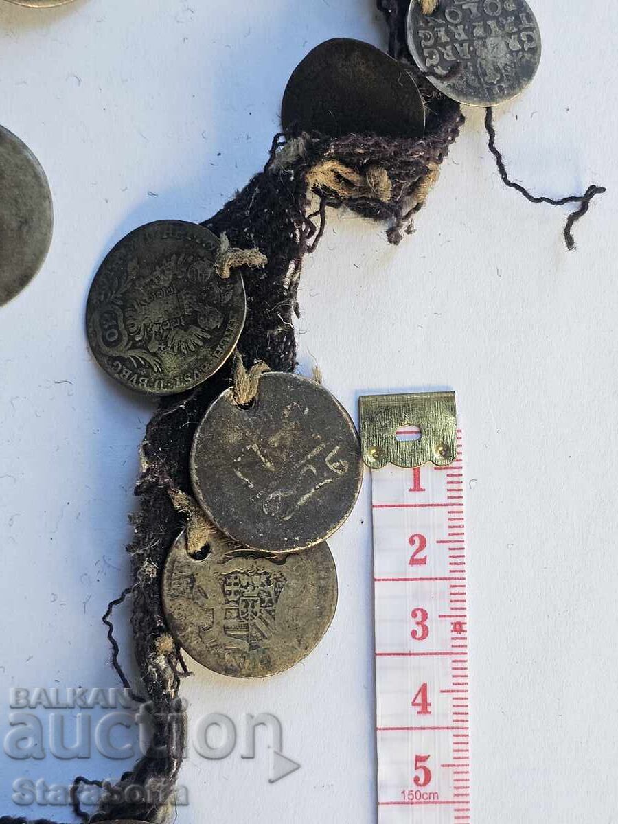 Silver coins necklace jewelry - 5 Silver coins necklace jewelry - 5