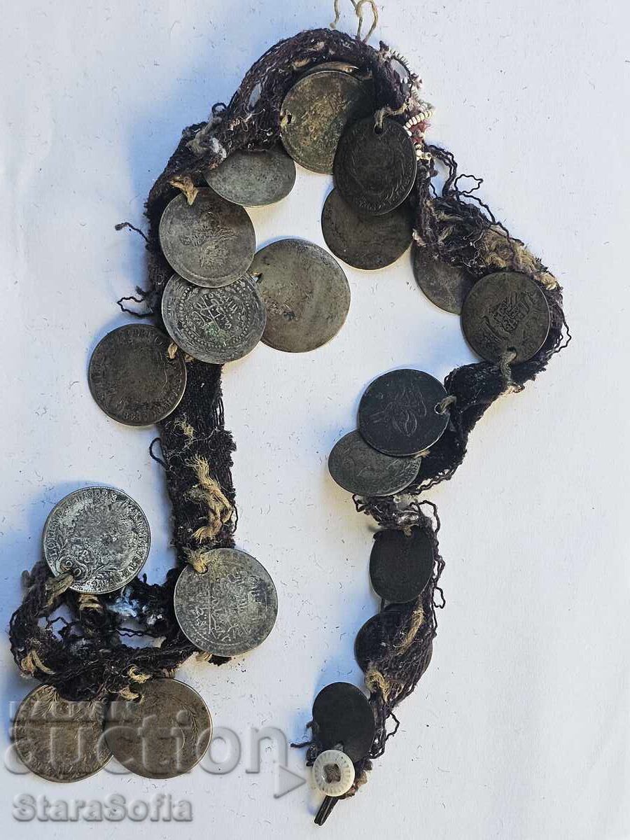 Silver coins necklace jewelry - 6 Silver coins necklace jewelry - 6