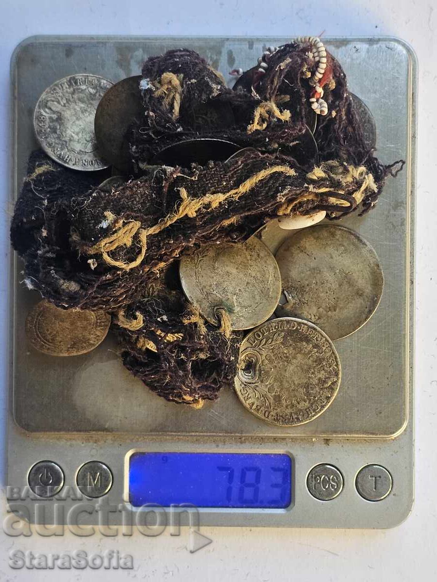 Silver coins necklace jewelry - 7 Silver coins necklace jewelry - 7