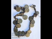 Silver coins necklace jewelry