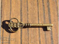 Παλιό, παλαιό μπρούτζινο κλειδί, μπρούτζινο κλειδί για χρηματοκιβώτιο JB
