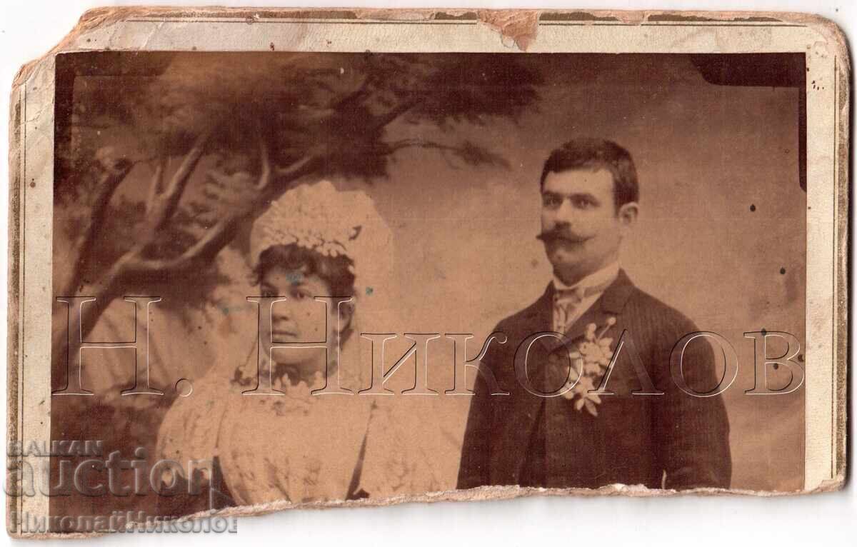 СТАРА СНИМКА КАРТОН СЛАВКА И РАШКО МИЛЕВИ Е527