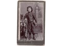 МАЛКА СТАРА СНИМКА КАРТОН ПАЗАРДЖИК ДИМИТЪР МИЛЕВ Е528