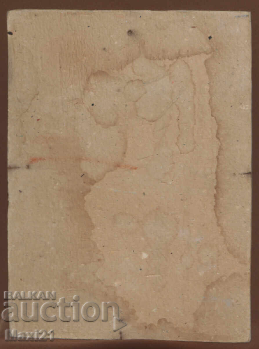 Landscape house old painting oil paints, signed 1961 - 7