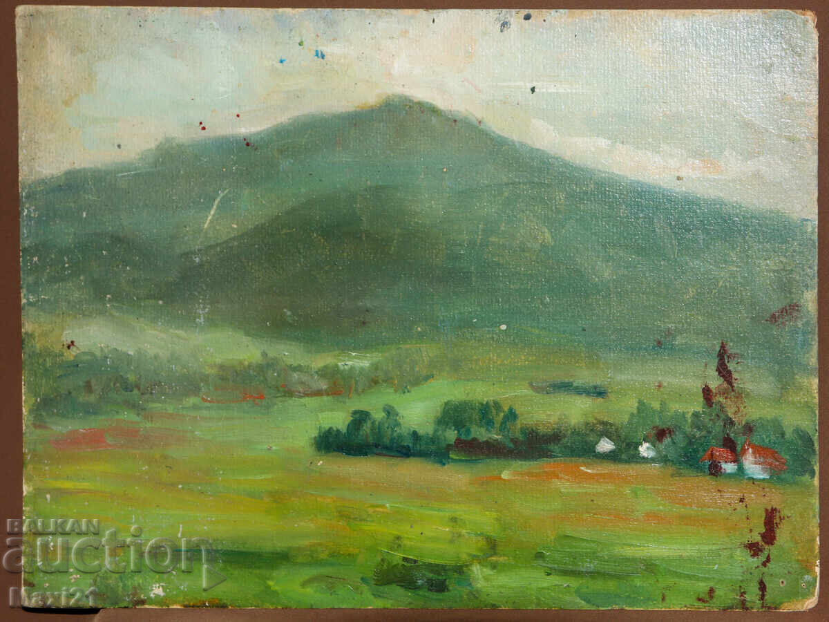 Landscape old oil painting with price 220.00 BGN | € 112.48 Landscape old oil painting with price 220.00 BGN | € 112.48