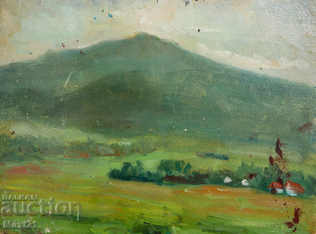 Landscape old oil painting Landscape old oil painting