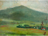 Пейзаж стара картина маслени бои